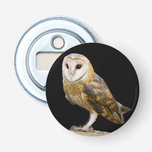 Barn Owl Button Flesopener (Voorkant)