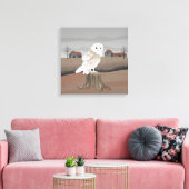 Barn Owl Canvas Afdruk (Insitu (Woonkamer))