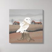 Barn Owl Canvas Afdruk (Voorkant)