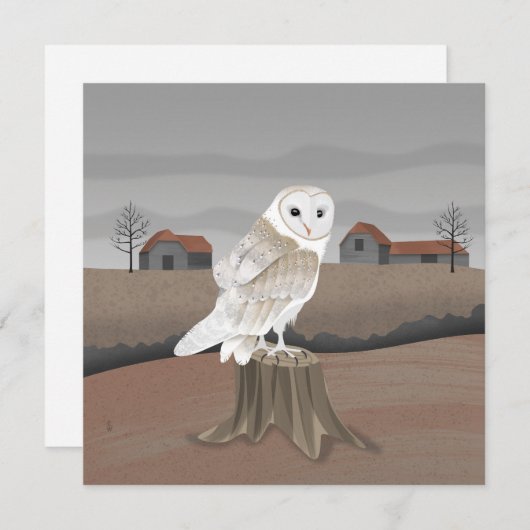 Barn Owl Card (Voorkant / Achterkant)