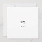 Barn Owl Card (Achterkant)