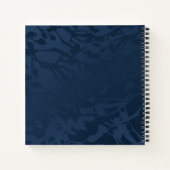 Barn Owl, Dark Blue Personalized Journal Notitieboek (Achterkant)