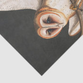 Barn Owl door John James Audubon Tissuepapier (Detail)