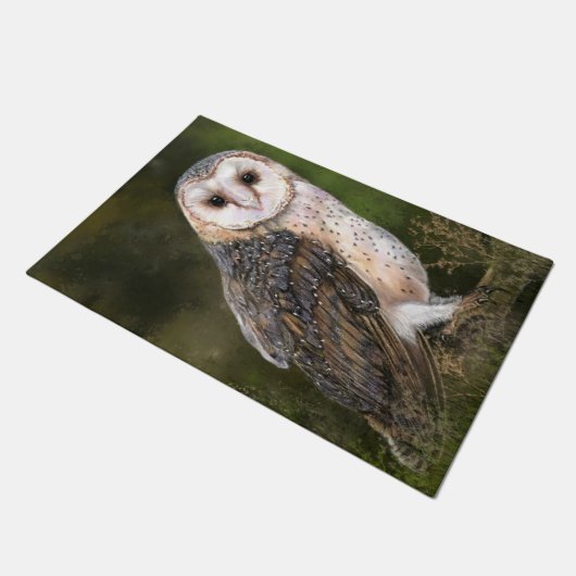 Barn Owl Doormat Deurmat (Schuin)