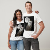 Barn Owl en het shirt Moon (Unisex)