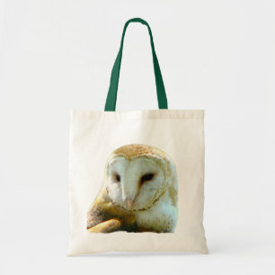 Barn Owl Face Portret Tote Bag
