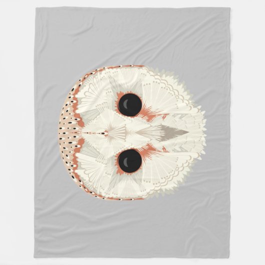 Barn Owl Fleece Blanket (Voorkant)