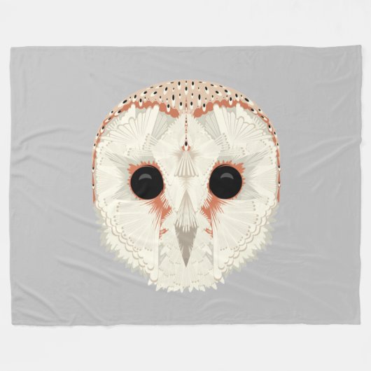 Barn Owl Fleece Blanket (Voorkant (Horizontaal))