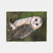 Barn Owl Fleece Blanket Deken (Voorkant (Horizontaal))