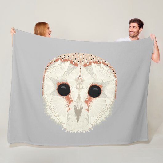 Barn Owl Fleece Blanket Deken (In situ)