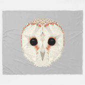 Barn Owl Fleece Blanket Deken (Voorkant (Horizontaal))