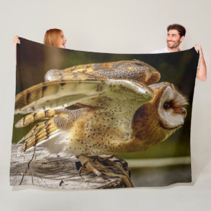 BARN OWL FLEECE DEKEN