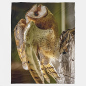 BARN OWL FLEECE DEKEN (Voorkant)