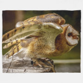 BARN OWL FLEECE DEKEN (Voorkant (Horizontaal))