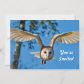 Barn Owl Flight Photo Birthday Kaart (Voorkant)