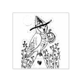 BARN OWL FOLK ART, HALLOWEEN RUBBER STEMP RUBBERSTEMPEL (Afrduk)
