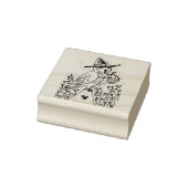 BARN OWL FOLK ART, HALLOWEEN RUBBER STEMP RUBBERSTEMPEL (Stempel)