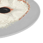 Barn Owl Glass Cutting Board Snijplank (Hoek)