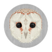 Barn Owl Glass Cutting Board Snijplank (Voorkant)