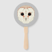 Barn Owl Hand Fan Handwaaier (Achterkant)