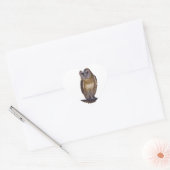Barn Owl Hart Sticker (Envelop)