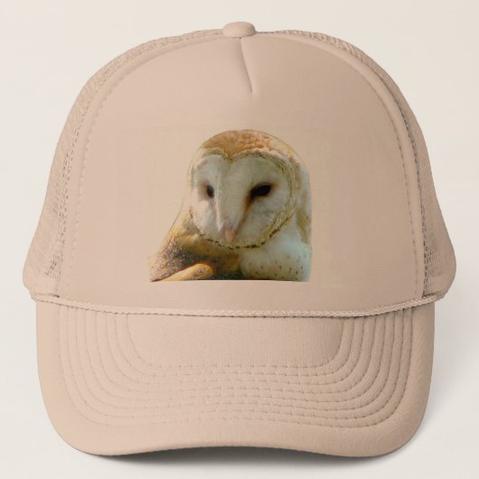 Barn Owl Head Shot Trucker Pet (Voorkant)