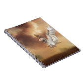 Barn Owl in Flight Digital Painting Notitieboek (Rechterzijde)
