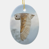 Barn Owl in Flight Ornament (Achterkant)