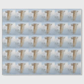 Barn Owl in Flight Wrapping Paper Cadeaupapier (Vlak)