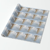 Barn Owl in Flight Wrapping Paper Cadeaupapier (Uitgerold)