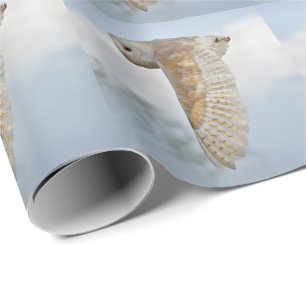 Barn Owl in Flight Wrapping Paper Cadeaupapier