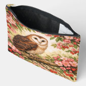 Barn Owl in Flower Tree Accessory Pouch Etui (Open)