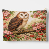 Barn Owl in Flower Tree Accessory Pouch Etui (Achterkant)