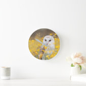 Barn Owl in Geel Veldveld Ronde Klok (Huis)