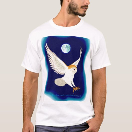 "Barn Owl in Swoboop" T-shirt (Voorkant)