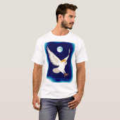 "Barn Owl in Swoboop" T-shirt (Voorkant volledig)