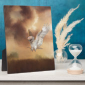 Barn Owl in vlucht Fotoplaat (Zijkant)