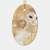 Barn Owl Keramisch Ornament (Links)