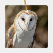 Barn Owl Keramisch Ornament (Voorkant)