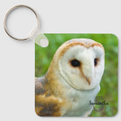 Barn Owl Keyring Sleutelhanger (Voorkant)