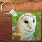 Barn Owl Keyring Sleutelhanger (Voorkant)