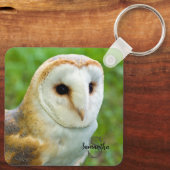 Barn Owl Keyring Sleutelhanger (Achterkant)