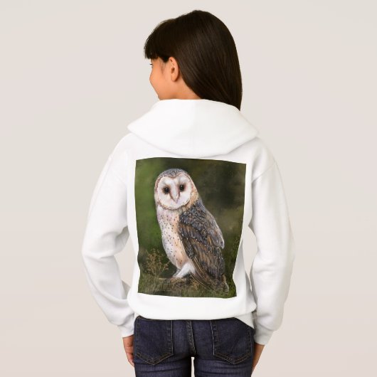 Barn Owl Kind Hoodie (Achterkant volledig)