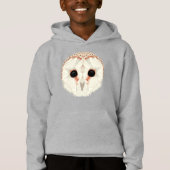 Barn Owl Kinder Unisex Pullover Hoodie (Voorkant)