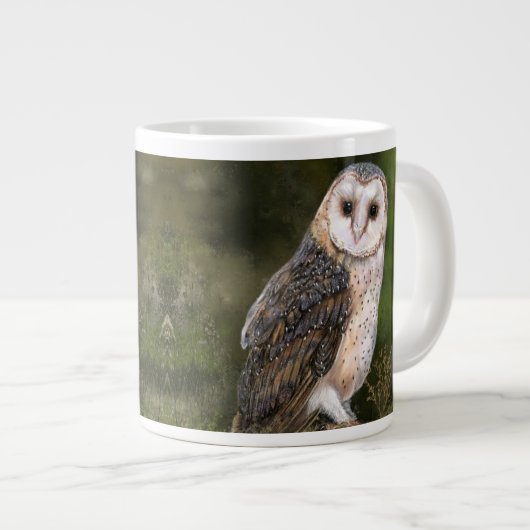 Barn Owl Koffiebekers Grote Koffiekop (Voorkant rechts)