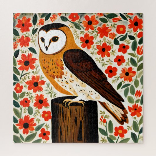 Barn Owl Legpuzzel (Verticaal)