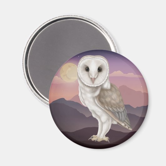 Barn Owl Magneet (Voorkant / Achterkant)