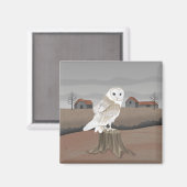 Barn Owl Magneet (Voorkant / Achterkant)