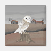 Barn Owl Magneet (Voorkant)