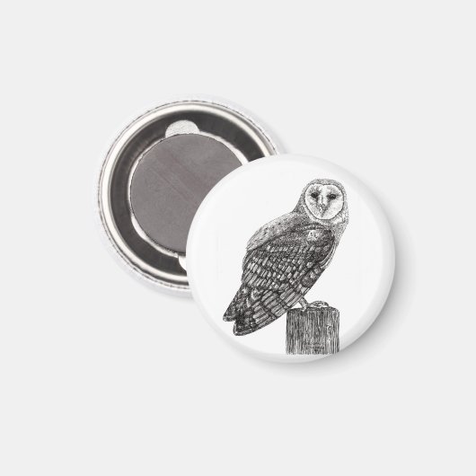 Barn Owl Magnet (Voorkant / Achterkant)